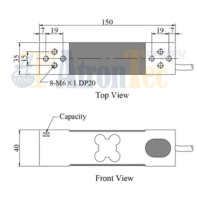 Aluminum Alloy Single Point Load Cell