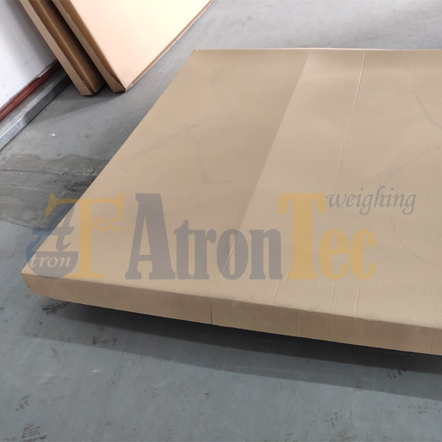 Single Deck Carbon Steel Floor Weighing Scale with Checked Plate