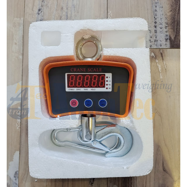 LED Display 1T Capacity Electronic Crane Scale, Portable Hand-held lifting 300kg Crane Scale